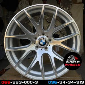 Replica B167 Silver Machined Face R20*10.0J PCD5*112 ET37 DIA 66.6