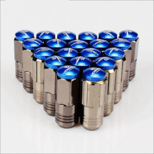 M13-1B Chrome Body + BLUE Cap ( M12*1,25 ) (16+4+2) (L=53, 19NEX) VOSSEN