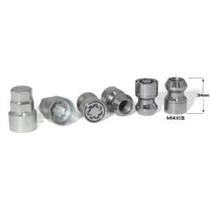 ГАЙКА СЕКР. ( M14*1,5 ) L=34 (LN 0031SL) (4+2 KEY) PLASTIC PACK