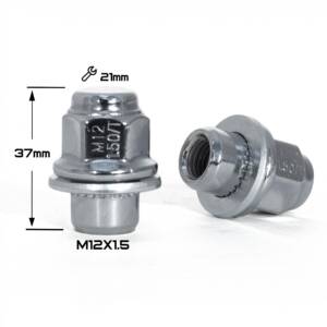 ГАЙКА ПРЕССШАЙБА CHROME М12*1,5 (L37 NEX 21)