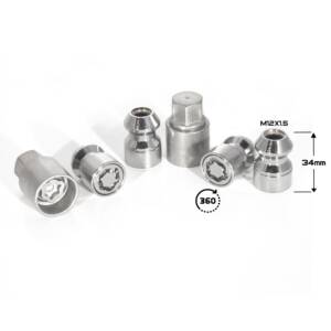 ГАЙКА СЕКР. ( M12*1,5 ) L=34 (LN 0031SL) (4+2 KEY) PLASTIC PACK