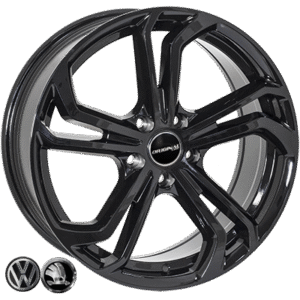 ZW-BK5620 BLACK R17*7.5J PCD5*112 ET45 DIA 57.1