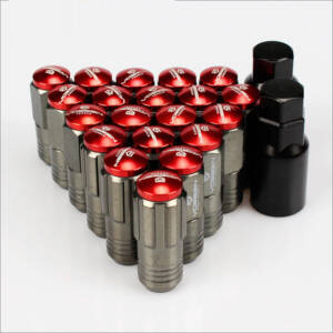 M13-1B Chrome Body + RED Cap ( M12*1,25 ) (16+4+2) (L=53, 19NEX) VOSSEN
