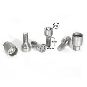 БОЛТ СЕКР. ( M12*1,5 ) H=27 (LB 0081SL) (4+2 KEY) PLASTIC PACK