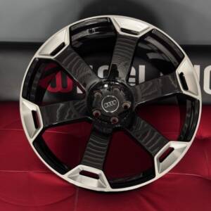 Replica A3384 Gloss_Black_Machined_lip_Milling R22*10.0J PCD5*112 ET25 DIA 66.6