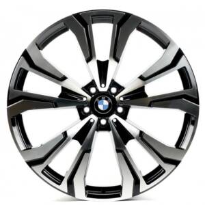 Replica B2901 Black_Machined_Face R20 9.5J PCD 5x112 ET 35.0 DIA 66.5