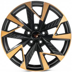 Replica CUP0443 Matte_Black_Machined_Spokes_Bronze_Coating R18 8.0J PCD 5x112 ET 42.0 DIA 57.1