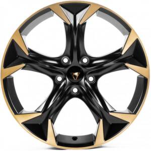 Replica CUP361 Satin_Black_Machined_Spokes_Bronze_Coating R18 8.0J PCD 5x112 ET 45.0 DIA 57.1