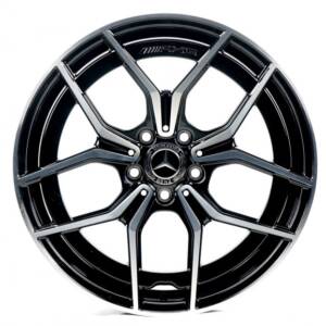 Replica MR021-026 Machined_Face_Black R19 9.0J PCD 5x112 ET 49.0 DIA 66.6