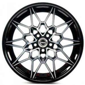 WS FORGED WS-004C SATIN_BLACK_DARK_POLISH_LIP_GLOSS_BLACK_FORGED R21 10.5J PCD 5x112 ET 15.0 DIA 66.5