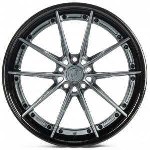 WS FORGED WS-026C SATIN_GREY_LIP_BRUSHED_BLACK_FORGED R20 9.5J PCD 5x112 ET 51.0 DIA 66.45
