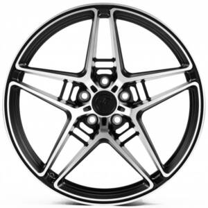 WS FORGED WS-031C SATIN_BLACK_MACHINED_FACE_FORGED R19 8.0J PCD 5x112 ET 27.0 DIA 66.45