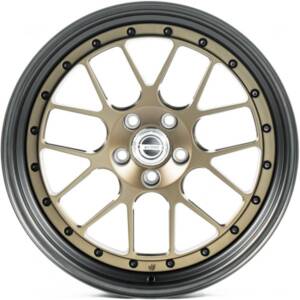 WS FORGED WS-084C SATIN_BRONZE_LIP_BRUSHED_SATIN_BLACK_FORGED R20 11.0J PCD 5x112 ET 12.0 DIA 66.5