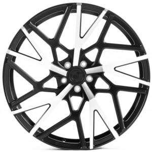 WS FORGED WS-111C SATIN_BLACK_DARK_MACHINED_FACE_FORGED R22 10.5J PCD 5x112 ET 43.0 DIA 66.45