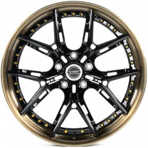 WS FORGED WS-120C GLOSS_BLACK_LIP_BRUSHED_BRONZE_FORGED R22 11.5J PCD 5x132 ET 15.0 DIA 66.5