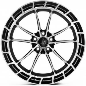 WS FORGED WS-MR008C SATIN_BLACK_BRUSHED_SILVER_FACE_FORGED R20 11.0J PCD 5x112 ET 24.0 DIA 66.45