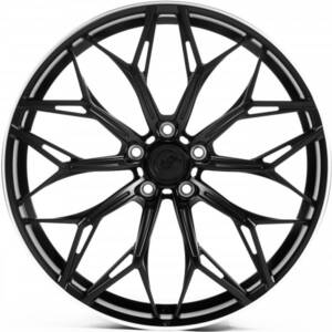 WS FORGED WS-MR034C SATIN_BLACK_LIP_POLISH_FORGED R20 9.5J PCD 5x112 ET 25.2 DIA 66.45