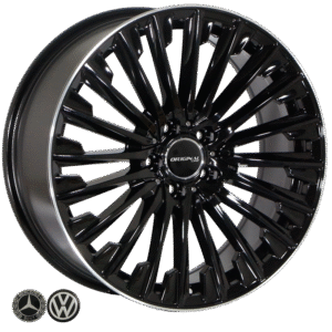 ZW-BK3S1348 BL R19*9.0J PCD5*112 ET45 DIA 66.6