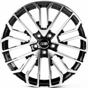 Replica A22434 GLOSS_BLACK_MACHINED_FACE R22*9.5J PCD5*112 ET26 DIA 66.6