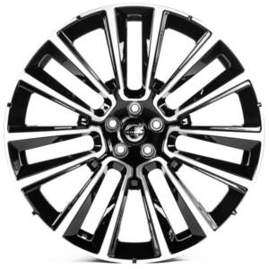 Replica V22670 GLOSS_BLACK_MACHINED_FACE R22 9.0J PCD 5x108 ET 38.5 DIA 63.3