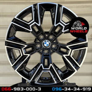 Replica B3446 Black Machined Face R20*10.0J PCD5*112 ET46 DIA 66.6