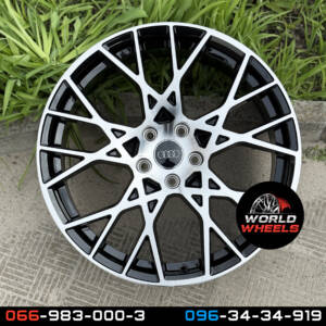 Replica A3416 Black_Machined_Face R19*8.5J PCD5*112 ET35 DIA 66.6
