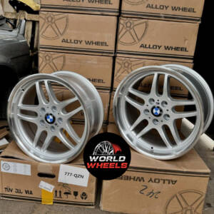 Replica BM121 SILVER MACHINED LIP R17*8.0J PCD5*120 ET13 DIA 74.1