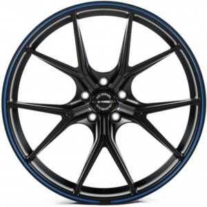 WS FORGED WS-03M SATIN_BLACK_SATIN_BLUE_LINE_FORGED R21 9.5J PCD 5x112 ET 37.0 DIA 66.5