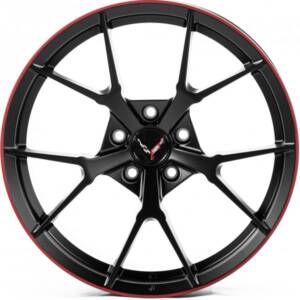 WS FORGED WS-COR001 SATIN_BLACK_SATIN_RED_LINE_FORGED R19 10.0J PCD 5x120 ET 43.0 DIA 66.9
