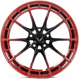 WS FORGED WS-COR002 BLACK_GLOSS_TURNING_INTO_RED_GLOSS_FORGED R20 12.0J PCD 5x120 ET 55.0 DIA 66.9