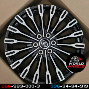 Replica LX3442 GLOSS_BLACK_MACHINED_FACE R22*8.0J PCD6*139.7 ET55 DIA 95.1