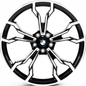 Replica FORGED B2604527 GLOSS_BLACK_MACHINED_FACE_FORGED R20 9.0J PCD 5x112 ET 25.0 DIA 66.5