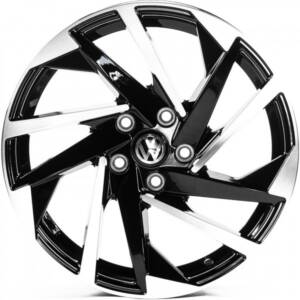 Replica VV17082 GLOSS_BLACK_MACHINED_FACE R17 7.5J PCD 5x112 ET 40.0 DIA 57.1