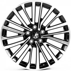 Replica VV18703 GLOSS_BLACK_MACHINED_FACE R18 8.0J PCD 5x112 ET 44.0 DIA 57.1