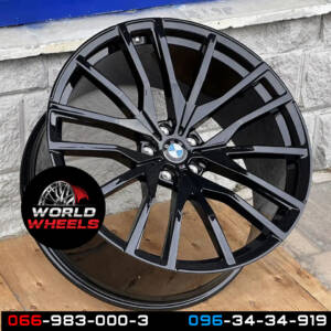 Replica B0212 GLOSS BLACK R21*10.5J PCD5*112 ET43 DIA 66.6