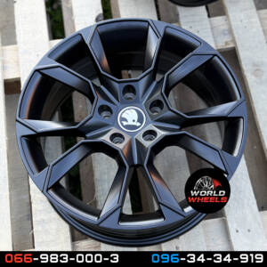 Replica SK17474 SATIN_BLACK R17*7.0J PCD5*112 ET45 DIA 57.1