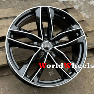 Replica A20822 GLOSS_BLACK_MACHINED_FACE R20*9.0J PCD5*130 ET60 DIA 71.6