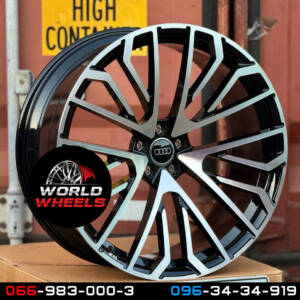 Replica  A0434 Black Machined Face R21*8.5J PCD5*112 ET34 DIA 66.6