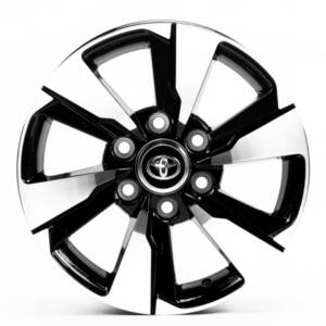 Replica TY3124 Black_Machined_Face R17 7.5J PCD 6x139.7 ET 25.0 DIA 106.1